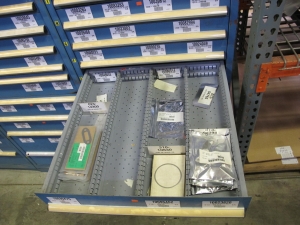 LISTA HEAVY DUTY 10-DRAWER PARTS CABINET W/ CONTENTS (W-50) LOADING & HANDLING FEE $25-